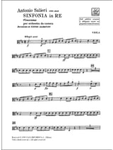 Sinfonia in re per orch. da camera Venezia - set parti - SALIERI